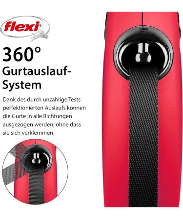 Buy Flexi New Classic L Belt 8m Red for Dogs Up to 50kg - Durable & Stylish Dog Leash - Buy Online on GoSupps.com