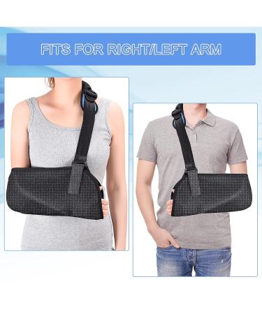 Aastin Arm Sling Shoulder Immobilizer for Women Men Teenagers - Adjustable Shoulder Strap with Foam Neck Pad - Ideal for Wrist Elbow Shoulder Injury - Size Medium - Buy Online on GoSupps.com