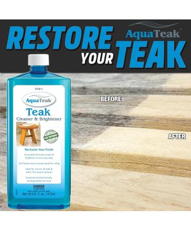 AquaTeak Care Kit | Premium Teak Oil Cleaner & Brightener for Optimal Wood Care - Buy Online on GoSupps.com