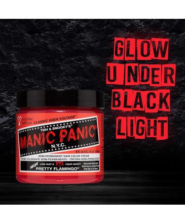 Manic Panic Pretty Flamingo Hair Dye - Vegan & Cruelty-Free - Pink Semi-Permanent (3 x 118ml) - International Shipping Available - Buy Online on GoSupps.com