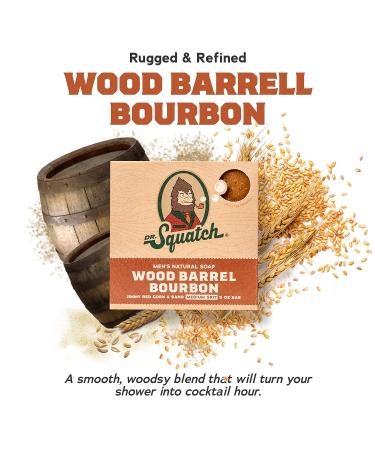 Fireside Bourbon Men's Cologne & Bar Soap Set - Spicy Bourbon & Oak Scent - Natural Ingredients for Men - Wood Barrel Bay Rum Soap - Dr. Squatch - Buy Online on GoSupps.com