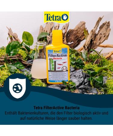Tetra FilterActive Bacteria 100ml - 2-in-1 Starter & Sludge-Reducing Bacteria for Biologically Active Filters | International Shipping Available - Buy Online on GoSupps.com