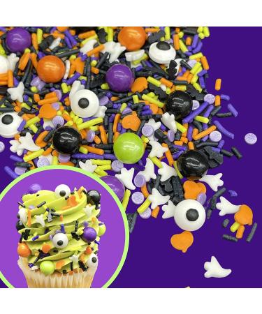Manvscakes Halloween Sprinkles - Edible Ghost & Pumpkin Themed Sprinkles for Cake, Cookies, Cupcakes & More - 8oz - Buy Online on GoSupps.com