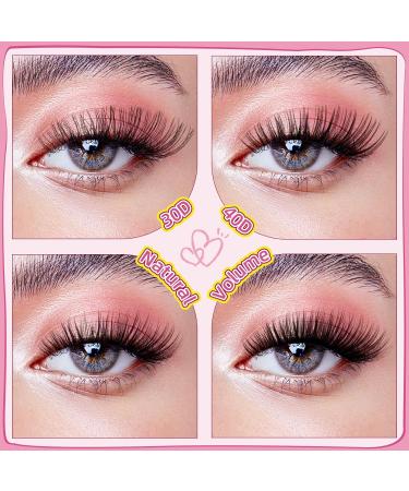 PRO 440 Pcs Cluster Lashes 4 Styles Lash Clusters DIY Eyelash Extension 30D 40D Individual Lashes Thin Band Easy to Apply at home Lashes(4 Styles 8-16mix) 8-16 mix 4 Styles (440 Pcs) - Buy Online on GoSupps.com