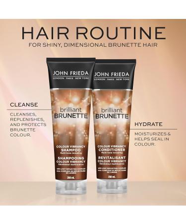 John Frieda Brilliant Brunette Colour Vibrancy Shampoo for Restored Tone and Texture (250 mL) - Buy Online on GoSupps.com