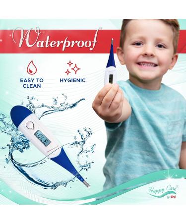 3 Unit Fast 10 Seconds Body Fever Thermometer for Adults, Children, Infants, Babies, and Pets - Oral, Rectal, and Underarm Digital Termometro with Memory Recall, Auto Power Off Alert - F and C - Buy Online on GoSupps.com