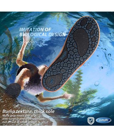 SIMARI Barefoot Water Shoes Unisex Aqua Socks Snorkeling Slip-on Indoor Outdoor - Nude Pink - Size 7-8 Women/6-7 Men - Buy Online on GoSupps.com