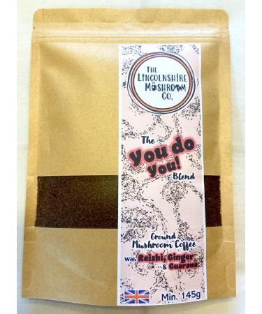 Reishi Ginger & Guarana Adaptogenic Ground Mushroom Coffee 145g Bag- The You Do You Blend- by The Lincolnshire Mushroom Co.