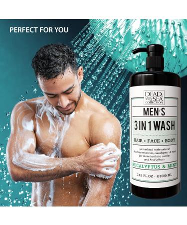 Dead Sea Collection Men's Eucalyptus 3-in-1 Body Wash - Pack of 2 (33.8 Fl. Oz. Each) - Buy Online on GoSupps.com