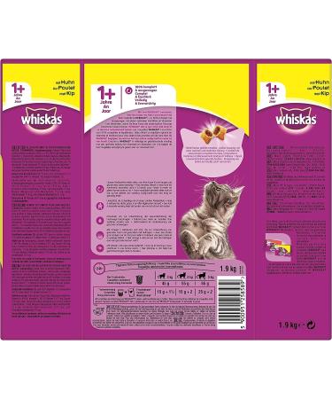 Whiskas Dry Adult 1 + with Chicken 1 9 Kg - Buy Online on GoSupps.com
