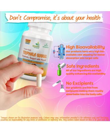 Triphala Guggul Capsule - Herbal Detox and Digestive Support Supplement - Buy Online on GoSupps.com