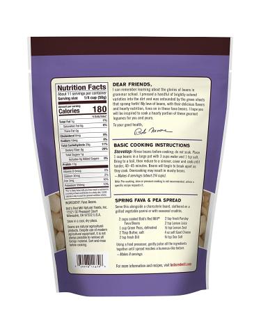 Bob's Red Mill Shelled Blanched Fava Beans - 20 oz (567 g) | High-Quality Protein & Nutrients - Buy Online on GoSupps.com