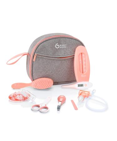 Babymoov Baby Grooming Kit baby nail kit baby healthcare kit baby essentials for newborn Grey/Peach
