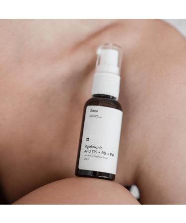 Sane Hyaluronic Acid Serum with Vitamin B5 & PP - Hydrating Face Serum for Healthy Skin - 1.01 fl oz - Buy Online on GoSupps.com