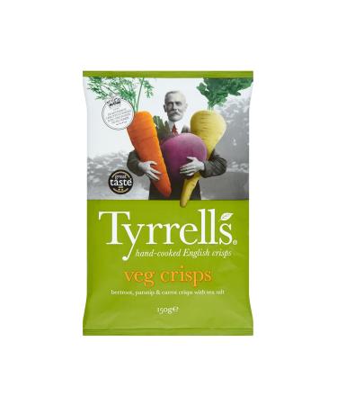 Tyrrell's Vegetable Crisps Beetroot/Parsnip/Carrot with Pinch of Salt 150g