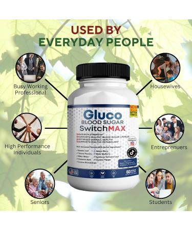 GREENVIFY Gluco Blood Sugar Switch Max All Natural Formula to Maintain Healthy Levels Maximum Strength Daily Formula Blood Reviews (1 Pack - 60 Capsules) - Buy Online on GoSupps.com