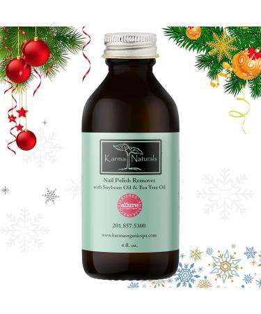 Karma Organic Nail Polish Remover with Soybean and Tea Tree Oil - Non-Toxic, Vegan, Cruelty-Free, Acetone-Free, 4 fl. Oz - Buy Online on GoSupps.com