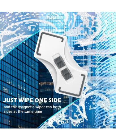 Window Cleaner Magnetic Glass Wiper Adjustable Double Sided Window Cleaner Cleaning Tool with Safety Rope Diamond Shaped 3-30Mm (3 26mm) - Buy Online on GoSupps.com