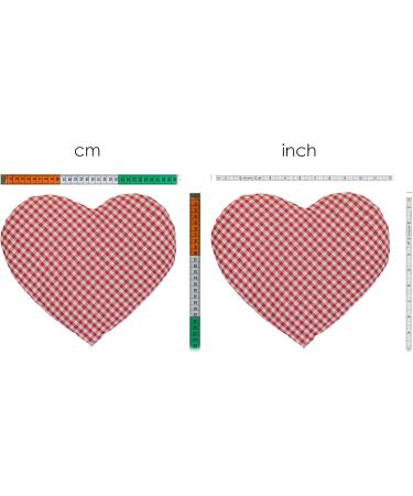 Cherry Stone Heart Pillow 30x25cm - Red-White Heat Cushion & Grain Pillow - Perfect Charming Gift for All Occasions - Buy Online on GoSupps.com