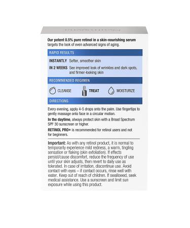 Neutrogena Rapid Wrinkle Repair Retinol Regenerating Cream & Pro+ Power Serum Travel Size - 1.5 Oz - Buy Online on GoSupps.com