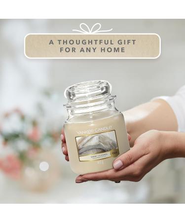 Yankee Candle Warm Cashmere Scented Candle - Medium Glass Jar | Long Burn Time Up to 75 Hours | International Shipping Available - Buy Online on GoSupps.com