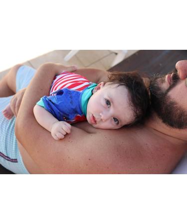 Baby Cosy Recycled Newborn Swimsuit with Leakproof Swim Nappy, Whale Shark Print | 6-12 months - Buy Online on GoSupps.com