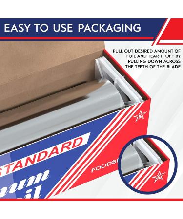 Ox Plastics 12x1000 Feet Premium Aluminum Foil - Industrial Strength for Food Service & Home Use - Buy Online on GoSupps.com