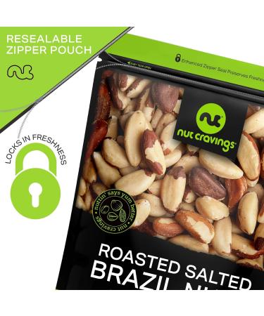 Raw Brazil Nuts In Shell - Whole Superior Quality (32oz - 2 LB) | Fresh Resealable Bag | Healthy Protein Snack | Natural, Keto-Friendly, Vegan, Kosher - Buy Online on GoSupps.com