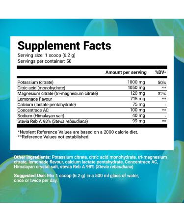 Dr. Berg Electrolyte Powder - Electrolyte Drink Supplements with 1000mg Potassium - Hydration Powder Full of Minerals & Trace Minerals - Contains Stevia Sweetener - Lemonade Flavor 50 Servings Lemonade - 50 Servings - Buy Online on GoSupps.com