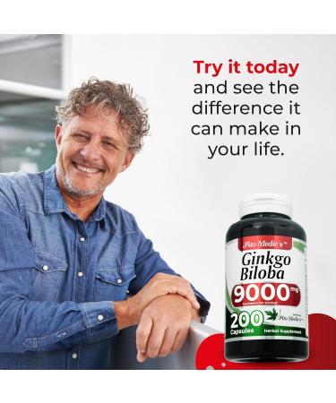 FITO MEDIC'S Ginkgo Biloba | Ginkgo biloba Herb Leaf Capsules | 200 Capsules | Concentrated Extract | Highly Absorbable Herbal Supplement - Buy Online on GoSupps.com