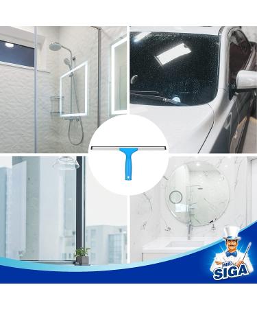 MR.SIGA Professional Window Cleaning Combo - 14-inch Squeegee & Microfiber Scrubber - Buy Online on GoSupps.com