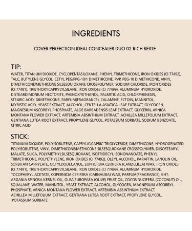 THESAEM Cover Perfection Ideal Concealer Duo (2 Rich Beige) | Full Coverage & High Adherence Concealer | High Pigment & Crease-Proof Formula - Buy Online on GoSupps.com
