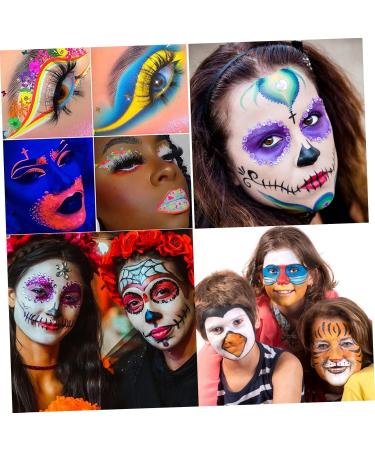 KALLORY 6pcs Fluorescent Eyeliner Waterproof Eyeliner Pencil Halloween Face Body Neon Paints Portable Makeup - Buy Online on GoSupps.com