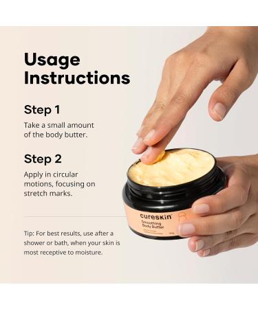 Cureskin Smoothing Body Butter Stretch Marks Cream for Women and Men | Stretch Marks Removal Cream for Women - Buy Online on GoSupps.com