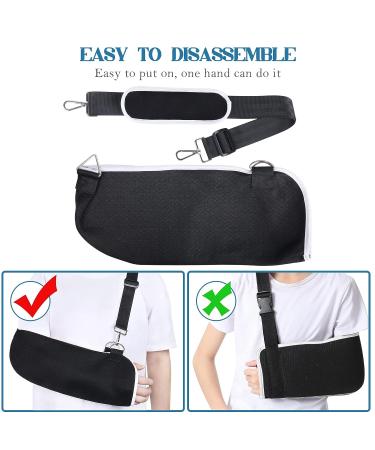 Adjustable Medical Arm Sling for Shoulder Injury - Comfortable Shoulder Immobilizer for Men and Women with Elbow Injury - Left and Right Arm Support for Broken or Dislocated Shoulders - Buy Online on GoSupps.com
