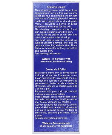 Weleda For Men Smooth Shave Cream 2.5 fl oz - Organic Men's Shaving Cream - Buy Online on GoSupps.com