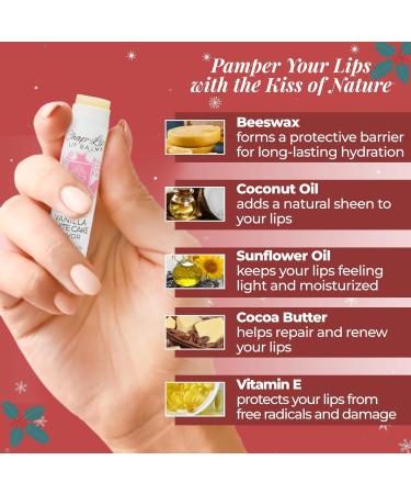 100% Natural Lip Balm Set - Beeswax Natural Christmas Gifts for Her - Ideal Gift for Women - Lip Moisturizer for Dry Lips, Cocoa Butter - Vanilla White Cake, Pack of 2 Vanilla White Cake 2 Count (Pack of 1) - Buy Online on GoSupps.com