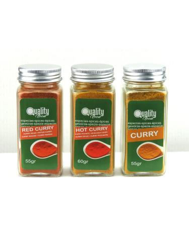 Masala Spice Pack. Ideal for gifts and everyday use. 8 glass jars reusable 5 Chinese spices sweet hot and red curry Garam - Buy Online on GoSupps.com