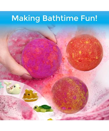WhiteBird Bath Bombs for Kids Bath Bombs with Surprise Inside Set of 6 Bath fizzers Surprise Bath Bombs for Kids - Buy Online on GoSupps.com