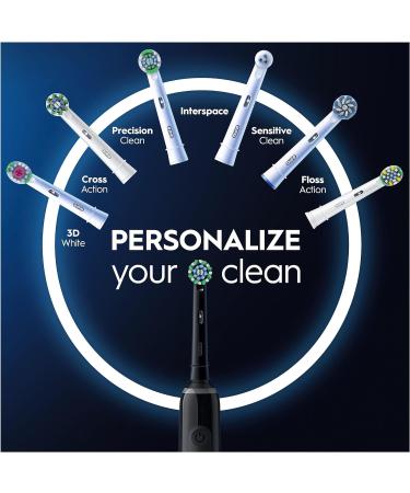 Oral-B Pro 3 Electric Toothbrush Gift Set - Cross Action Head & Mondrian Travel Case - 3 Modes for Teeth Whitening - 2 Pin UK Plug - Black Mondrian - Christmas Gifts for Women and Men - Buy Online on GoSupps.com