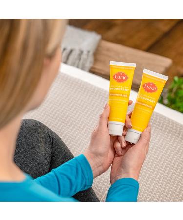 Lume Natural Deodorant - Aluminum and Baking Soda Free for Underarms & Private Parts - Hypoallergenic, Safe for Sensitive Skin - 3oz Tube 2-Pack (Coconut Crush) - Buy Online on GoSupps.com