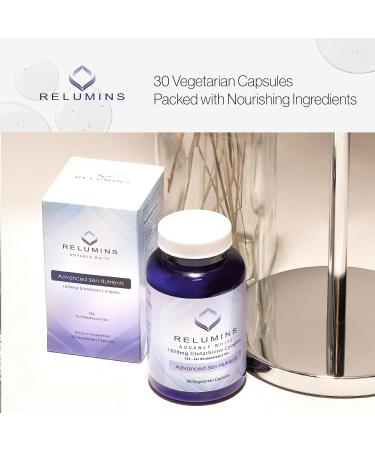 Relumins Glutathione Supplement 1650mg - Advanced Reduced Glutathione Complex with Alpha Lipoic Acid & Vitamins - 90 Veggie Capsules for Skin Brightening & Antioxidant Support - Buy Internationally - Buy Online on GoSupps.com