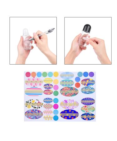 4-Pack Refillable Glass Roll-On Deodorant Bottles (1.7 Oz) with Stickers - Twist Cap for Homemade Natural Deodorant - Sunscreen, Moisturizer - Empty - Buy Online on GoSupps.com