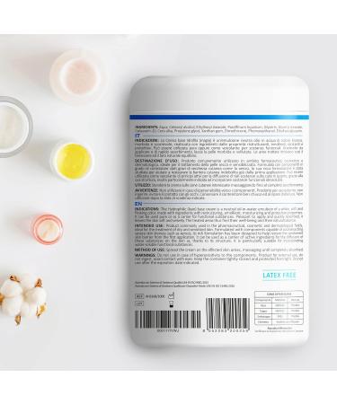AIESI Pure hydrophilic base cream lean neutral emulsion (500 g flak) Ideal for pharmaceutical cosmetic and dermatological use Made in Italy - Buy Online on GoSupps.com
