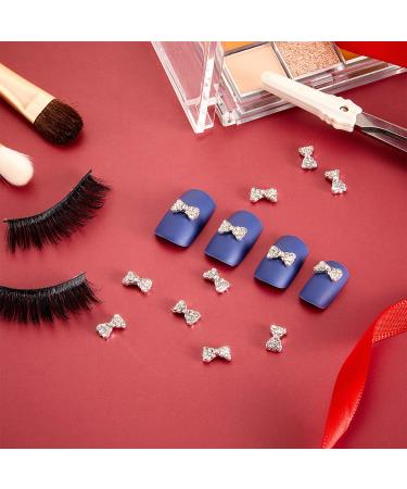 40 Pieces 3D Bow Nail Charms - Rhinestone Alloy Bow Tie Design Decals for Women & Girls DIY Nail Art - Buy Online on GoSupps.com