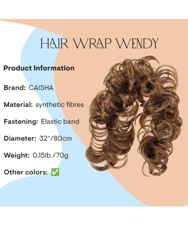 CAISHA XXL Voluminous Curly Messy Bun Medium Brown HW2 | Bridal Updo Hairpiece - Buy Online on GoSupps.com