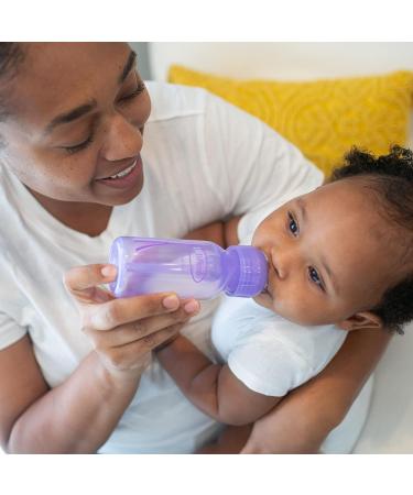 Dr. Brown's Natural Flow Anti-Colic Options+ Narrow Baby Bottles 4 oz/120 mL - 3 Pack, Level 1 Slow Flow Nipple, Lavender Purple - Buy Online on GoSupps.com