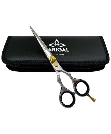 Hair Cutting Scissors Professional Hair Shears 5.5" - Razor Edged Durable Hair Cutting Tools - Handcrafted in Japanese Stainless Steel - Barber Scissors for Hair Cutting Men & Women - Polish 5.5" 5.5 Inch Polish