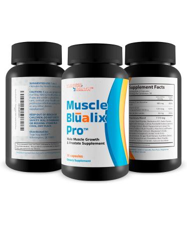 Muscle Blualix Pro - Premium Prostate Supplement for Men - Promote Healthy Energy & Motivation - Vitamin D & Zinc & Turmeric Prostate Formula - Antioxidant Prostate Support for Male Health & Wellness - Buy Online on GoSupps.com