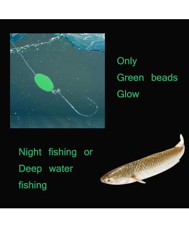 Glow Fishing Beads Assorted Kit - 1000pcs Luminous Soft Plastic Beads for Saltwater Night Fishing - Buy Online on GoSupps.com